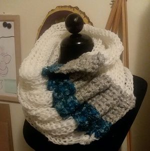 Handmade cow neck infinity scarf